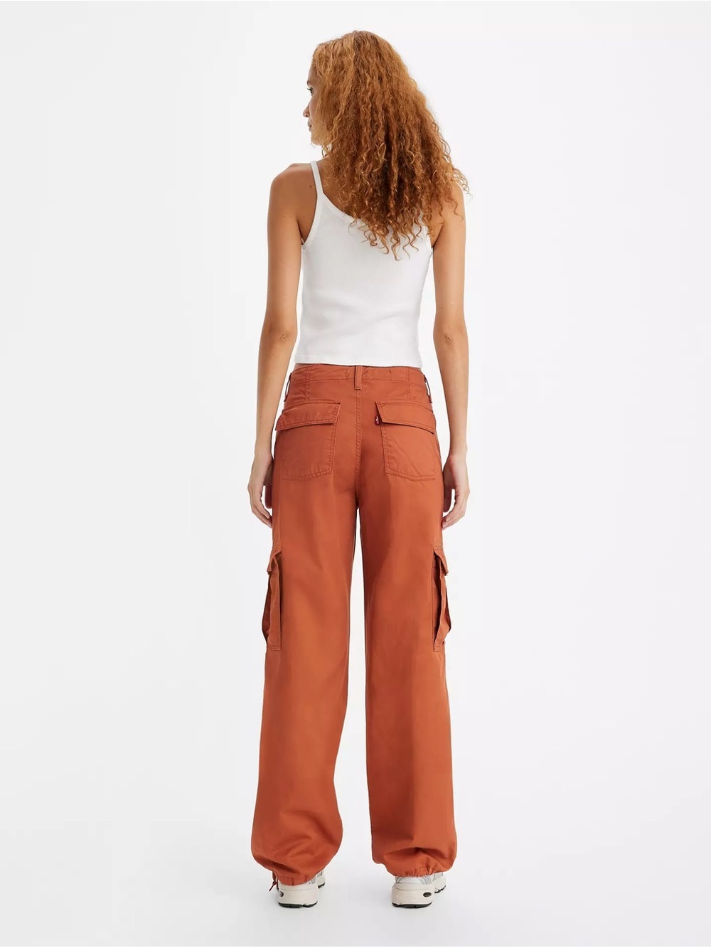 Levi’s '94 Baggy Cargo Pants in Baked Clay Red 100% Cotton 30L - Picture 3 of 13